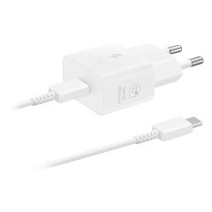 Samsung 25W USB-C Adaptador Rápido EP-T2510 con Cable - Blanco