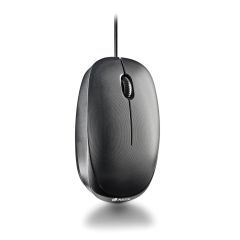 Ratón Óptico NGS Flame-C USB-C con Cable (Diseño Ergonómico, Cable de 1.5m, Plug & Play) — Negro