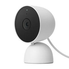 Google Nest Cam para Interiores Cableada - Blanco (Día y Noche)