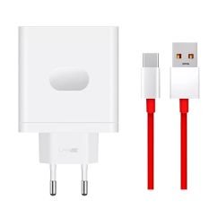 OnePlus 100W USB-A SuperVooc Adaptador + Cable - Blanco