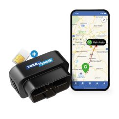 IoT YUKAtrack AIO GPS OBD2 Rastreador de Coche con SIM + Datos Ilimitados