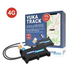 IoT YUKAtrack easyWire 4G AIO Rastreador GPS para Coche con SIM + Datos Ilimitados