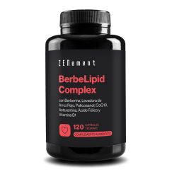 BerbeLipid Complex Zenement 120 Cápsulas Veganas Control Colesterol con Berberina y Levadura de Arroz Rojo