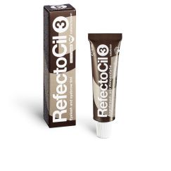 Tinte para Pestañas y Cejas RefectoCil Nº 3 Marrón Natural 15ml (Coloración Profesional, Larga Duración)