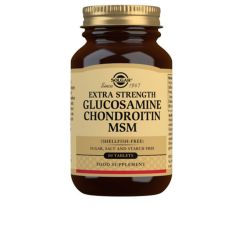 Suplemento Articular Solgar Glucosamine Chondroitin MSM Extra Strength (60 Comprimidos, Protección del Cartílago, Flexibilidad y Movilidad)