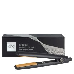 Plancha de Pelo Profesional ghd Original (Tecnología Single-Zone, Temperatura Óptima 185°C, Placas Basculantes) — Negra