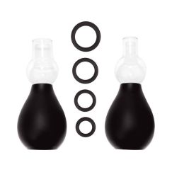 OUCH! Kit de Ventosas para Pezones — Negro