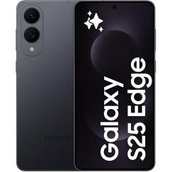 Smartphone Samsung Galaxy S25 Edge 5G (256 GB, 12 GB RAM, Pantalla Curva Dynamic AMOLED 2X de 6.7", Libre de Fábrica) (Titanium Jetblack) — Negro Titanio