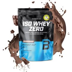 Proteína BioTechUSA Iso Whey Zero Sabor Chocolate 500g (Aislado de Proteína de Suero de Leche de Alta Pureza, Sin Lactosa, Sin Gluten)