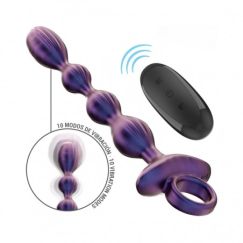JACKIE PLUG Modelo 1 Vibrador Anal con Mando a Distancia — Negro