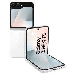Smartphone Plegable Samsung Galaxy Flip7 FE 5G (256 GB, 8 GB RAM, Pantalla Dinámica de 6.7", FlexWindow, Libre) — White