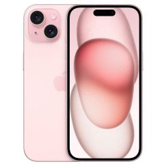 Smartphone Apple iPhone 15 (256 GB, Pantalla Super Retina XDR 6.1", Cámara Doble de 48 MP, Dynamic Island) — Rosa