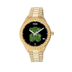 Smartwatch Tous T-Bear Connect (Smartwatch, Mujer, Oro IP y Acero, 30 m)