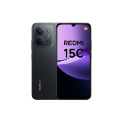 Smartphone Xiaomi Redmi 15C 128GB / 4GB RAM, Dual SIM, Pantalla de Alta Definición, Batería de Larga Duración — Negro Midnight