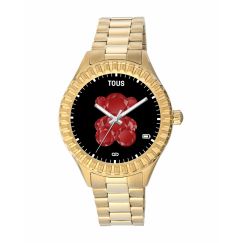 Smartwatch Tous T-Bear Connect (Smartwatch, Mujer, Oro IP y Acero, 30 m)