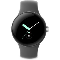 Smartwatch Google Pixel Watch 1 LTE (41mm, eSIM, GPS, Android) — Aluminio Pulido con Correa Charcoal