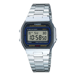CASIO Vintage Iconic Reloj Digital / Vintage A164WA-1VES (Digital / Vintage, Caja Cromada Plateada)