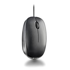 Ratón Óptico NGS Flame-C USB-C con Cable (Diseño Ergonómico, Cable de 1.5m, Plug & Play) — Negro