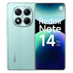 Smartphone Xiaomi Redmi Note 14 Pro 5G (512GB, 12GB RAM, Pantalla AMOLED 6.67" 1.5K, Cámara de 200MP, IP68, Dual SIM/eSIM) — Verde Coral