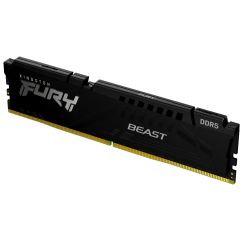 Memoria RAM Kingston FURY Beast DDR5 16GB (1x16GB) 5200 MHz CL40 DIMM (Intel XMP 3.0, Plug N Play) — Negro (KF552C40BB-16)