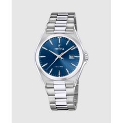 Reloj Festina Classic para Hombre F20552/3 — Esfera Negra Sunray con Brazalete de Acero Inoxidable