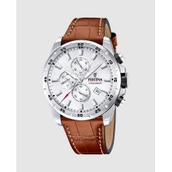 Reloj Festina Chrono Sport / Timeless F20692/1 para Hombre — Esfera Negra con Computador de Acero Inoxidable