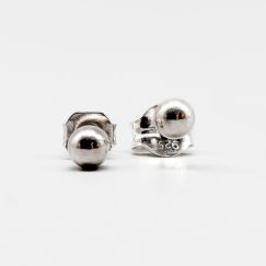 Aretes de plata S925 0.47g 4mm