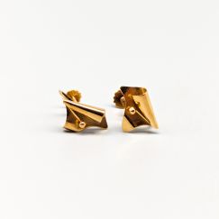 Aretes de oro 18K 2.7g 17mm