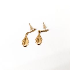 Pendientes de oro 18K 0.7g 27mm