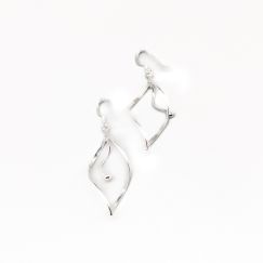 Aretes de plata en gancho S925 2.51g 52mm