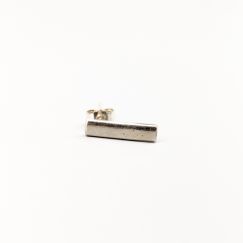 Pendiente único de plata S925 1.27g 15.5mm