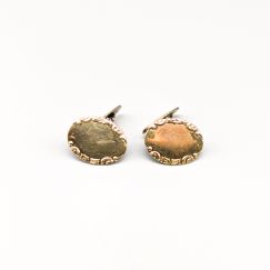 Gemelos de Plata Dorada S830 9.69g 20.5mm
