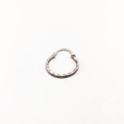 Pendiente individual de plata S830 1.13g 22mm