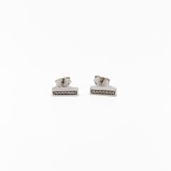 Efva Attling Fino y Estrellas Ear” Pendientes de Diamantes en Oro Blanco 18K 1.89g 9mm”