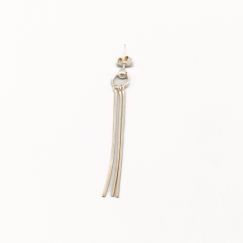 Pendiente individual en plata S925 1.63g 55mm