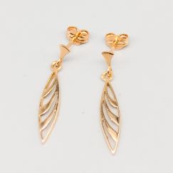 Pendientes en Oro 18K 1.96g 27mm