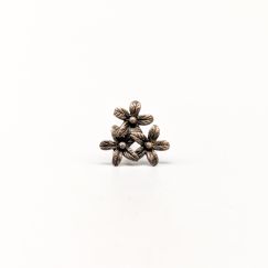 Arete Individual en Plata Flores S830 0.75g 11mm