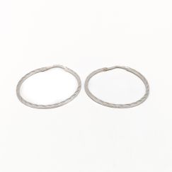 Pendientes en Oro blanco 18K 3.07g 30mm