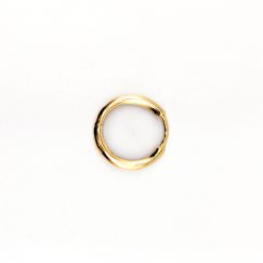 Arete único en Plata chapada en oro S925 1g 15mm