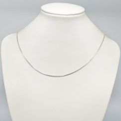 42.5cm Collar cadena tipo caja de plata S925 3.06g