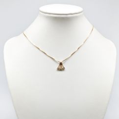 40cm collar de oro con colgante 2000 18K 4.58g