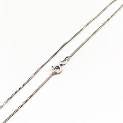 45.5cm Cadena de caja en plata S925 1.8g