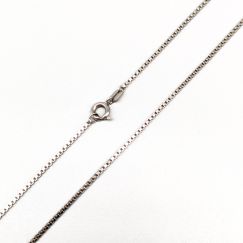 38cm Cadena de eslabones cuadrados en plata S830 2.96g