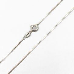38cm Cadena de caja en plata S925 1.52g