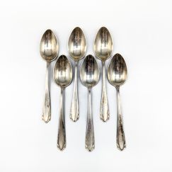 6 cucharillas de plata S800 93.81g 13,5cm
