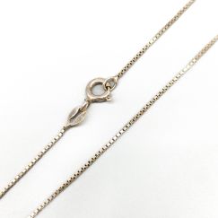 Cadena de caja de 38.5cm en Plata S925 1.57g