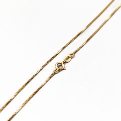 40cm Cadena de Caja de Oro 18K 3.01g