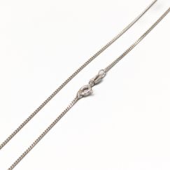 38cm Cadena cubana en oro blanco 18K 2.26g