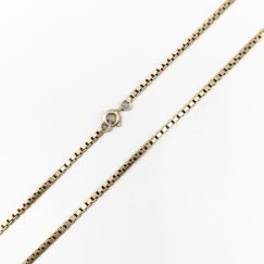 38cm Cadena de Caja en Plata S830 6.46g