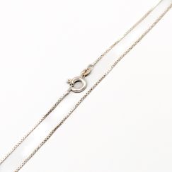 40cm Cadena tipo caja de Plata S925 1.68g